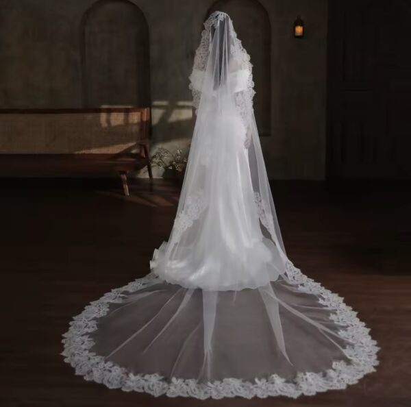 Lace Trim Veil - Image 3